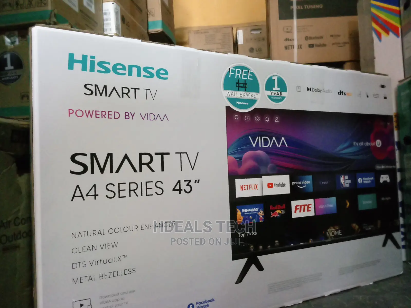 New Hisense 43" Smart TV, A4 Series.