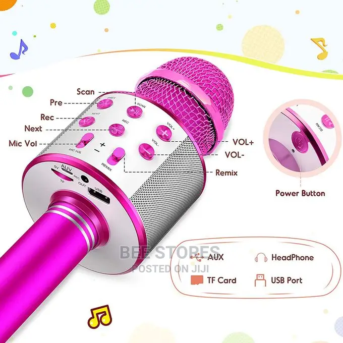 Bluetooth Karaoke Portable Wireless Microphone Speaker