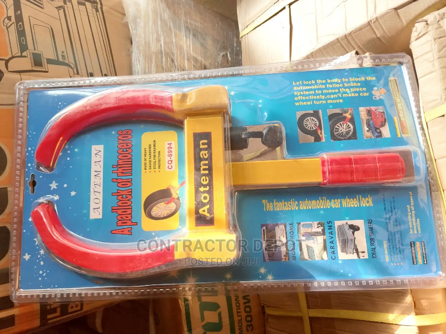 Anti-Theft Car Wheel Clamp With Keys Car Tyre Lock