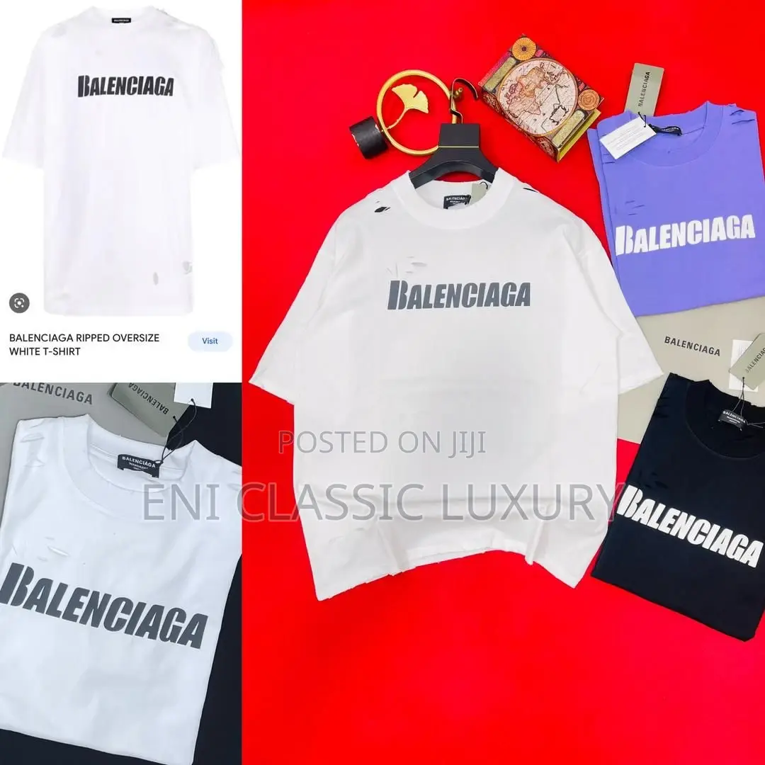 Original Balenciaga Round Neck Tops