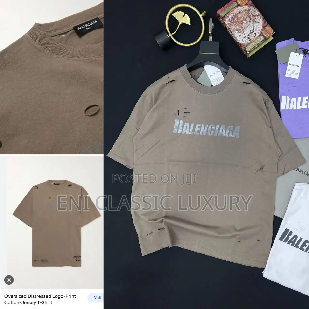 Original Balenciaga Round Neck Tops