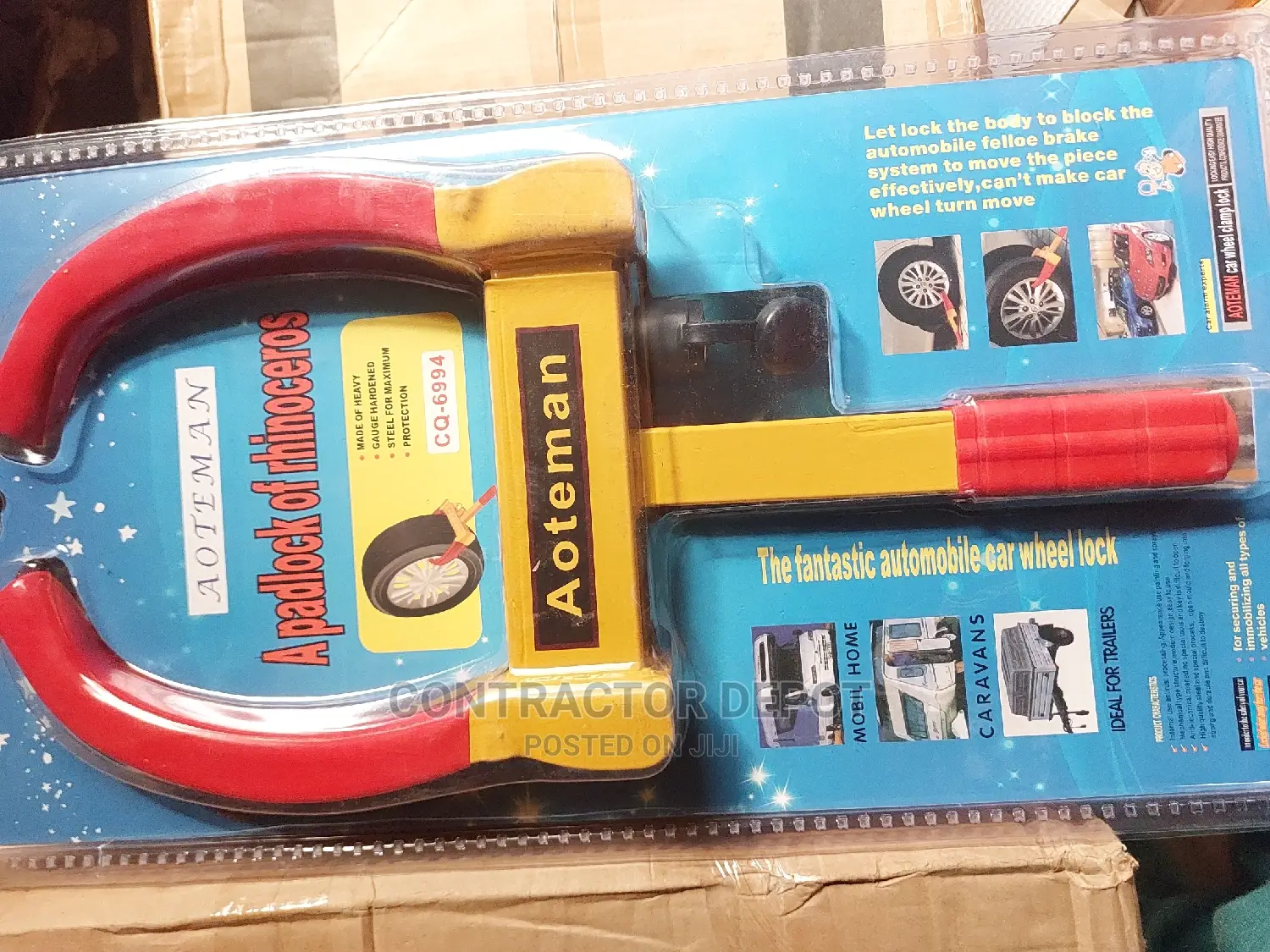 Wheel Clamp Universal Car Lock With 2 Keys