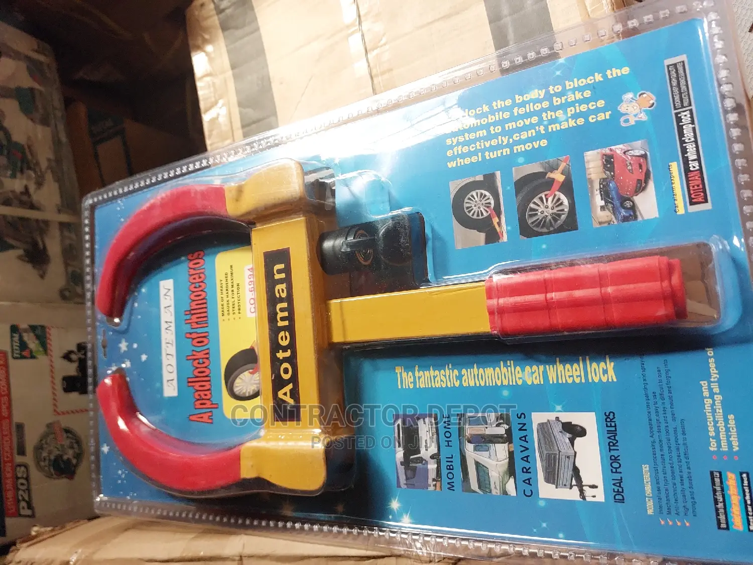 Wheel Clamp Universal Car Lock With 2 Keys