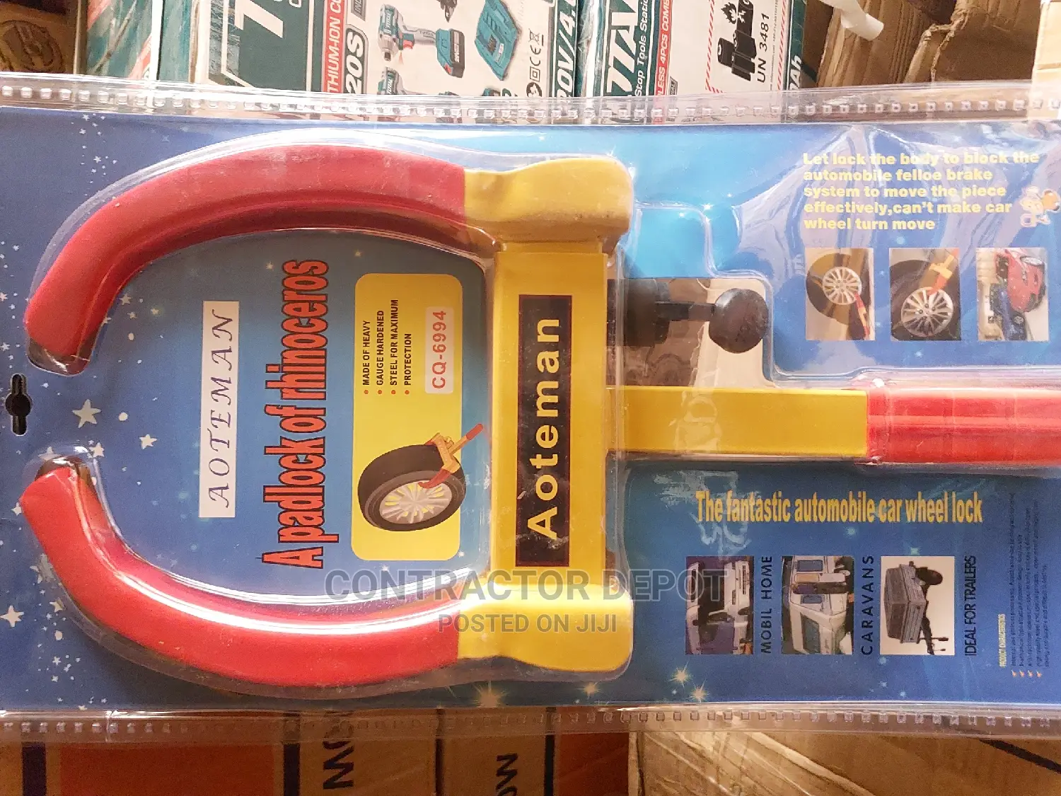 Heavy Duty Wheel Clamped Heavy Duty With 2 Keys