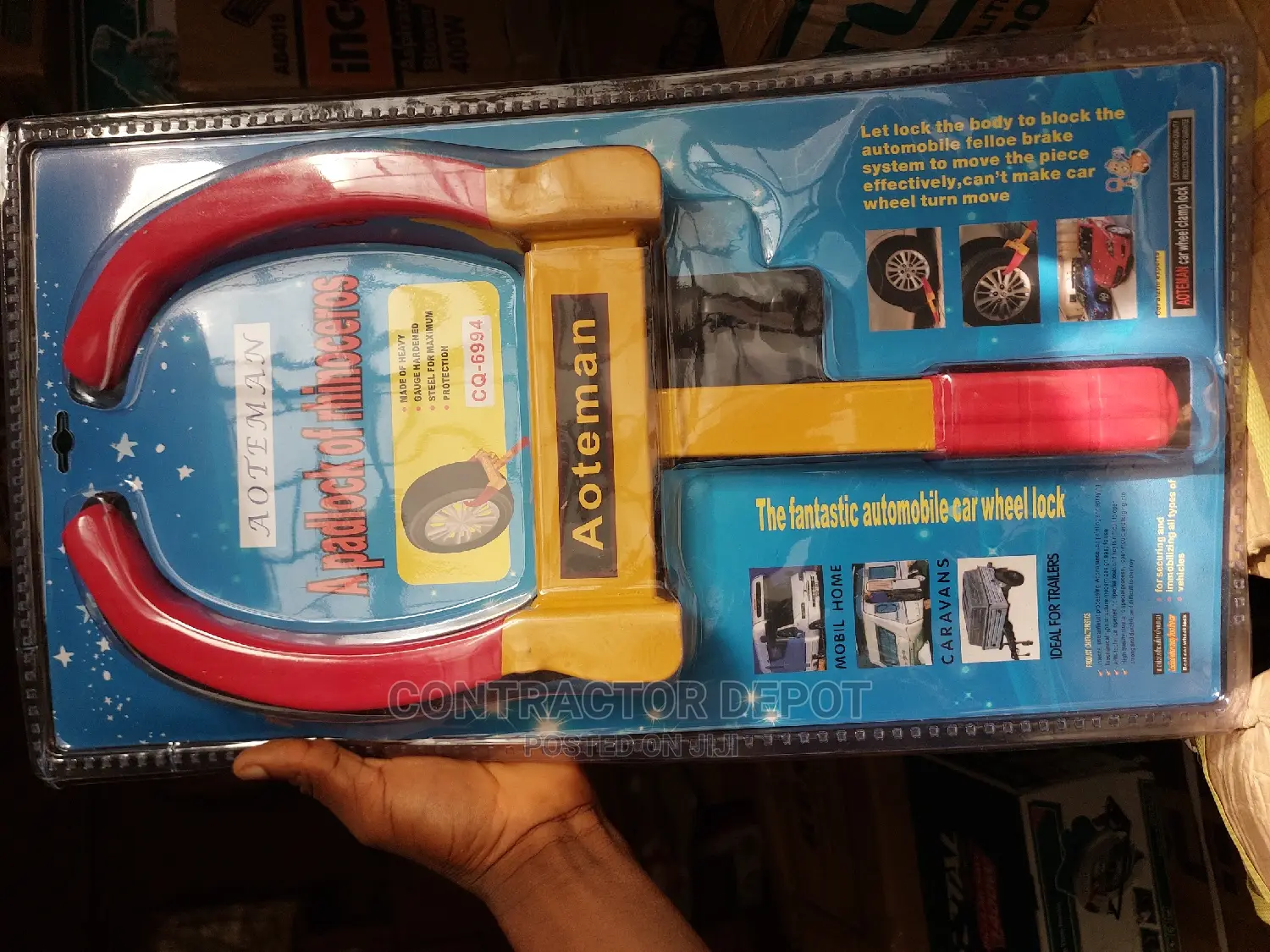 Heavy Duty Wheel Clamped Heavy Duty With 2 Keys