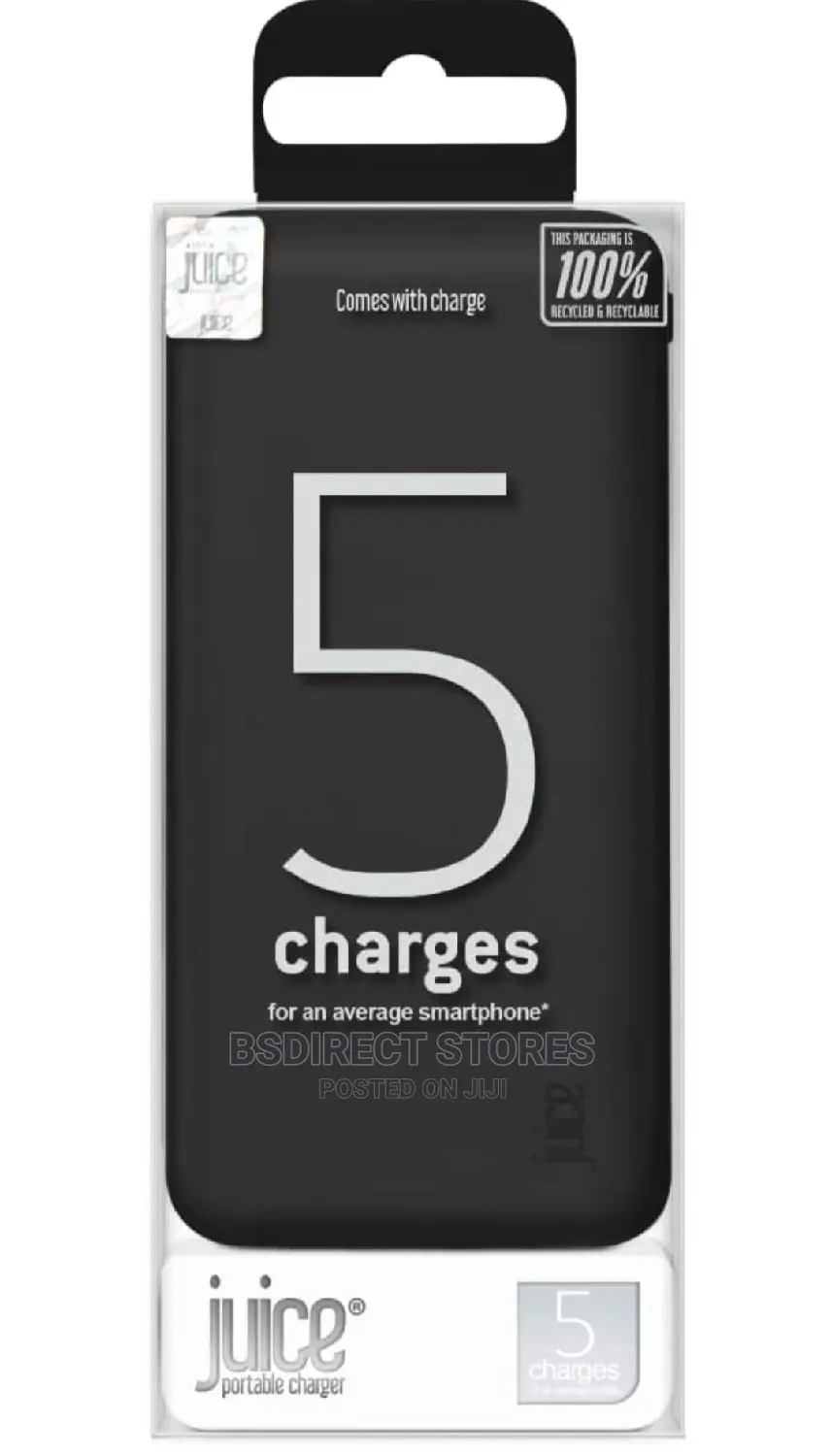 Juice 5 15000mah Portable Fast Charging Power Bank – Black