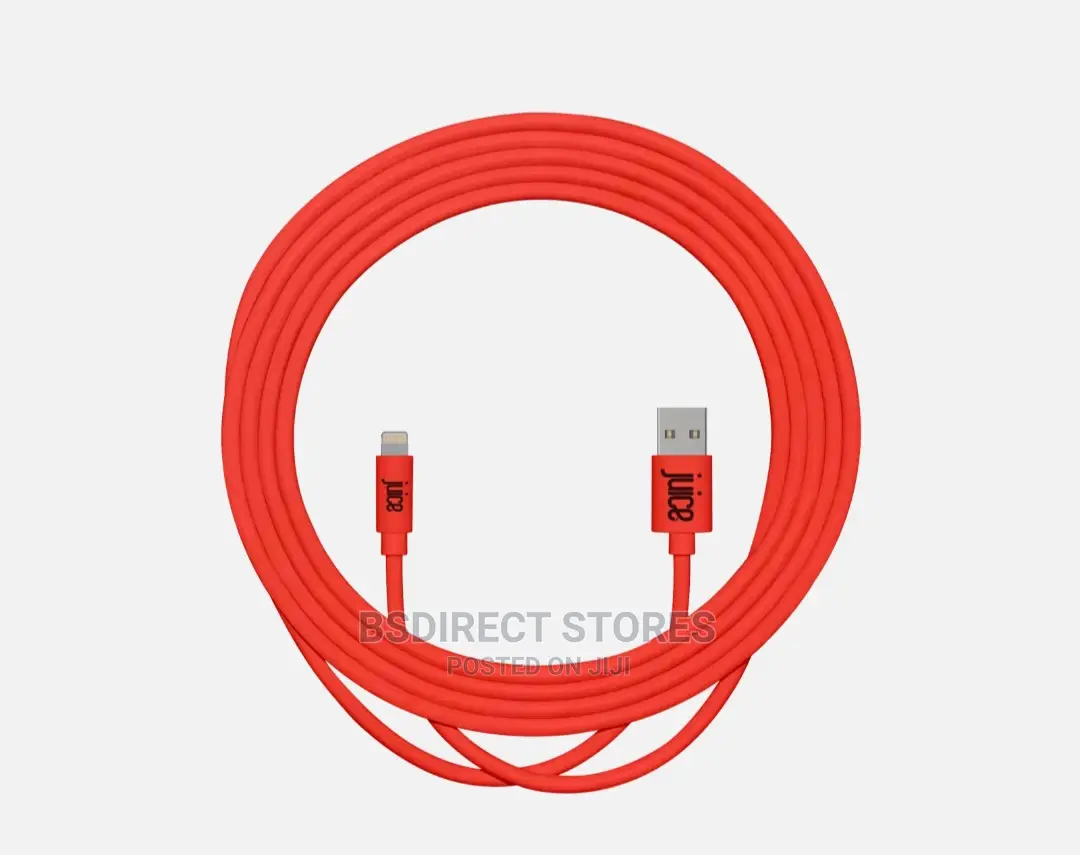 Juice USB to Lightning 2m Charging Cable - Coral