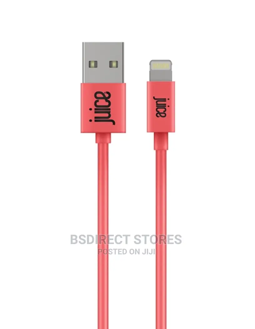 Juice USB to Lightning 2m Charging Cable - Coral