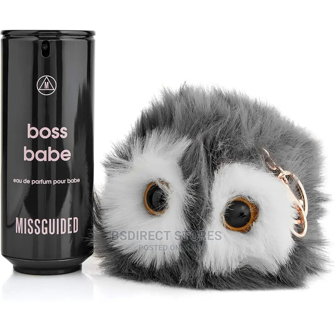 Missguided Boss Babe 2 Piece Set EDP Spray, Pom Pom Keyring