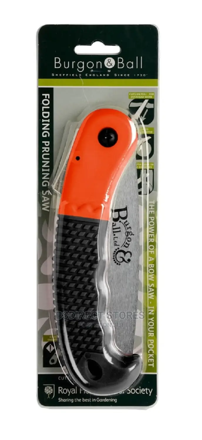 Burgon and Ball RHS Curved Folding Pruning Saw, 32 Cm Blade