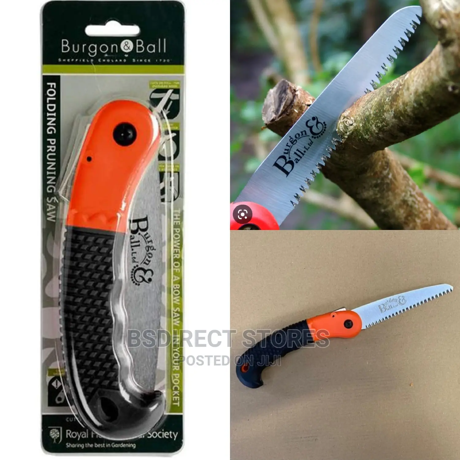 Burgon and Ball RHS Curved Folding Pruning Saw, 32 Cm Blade
