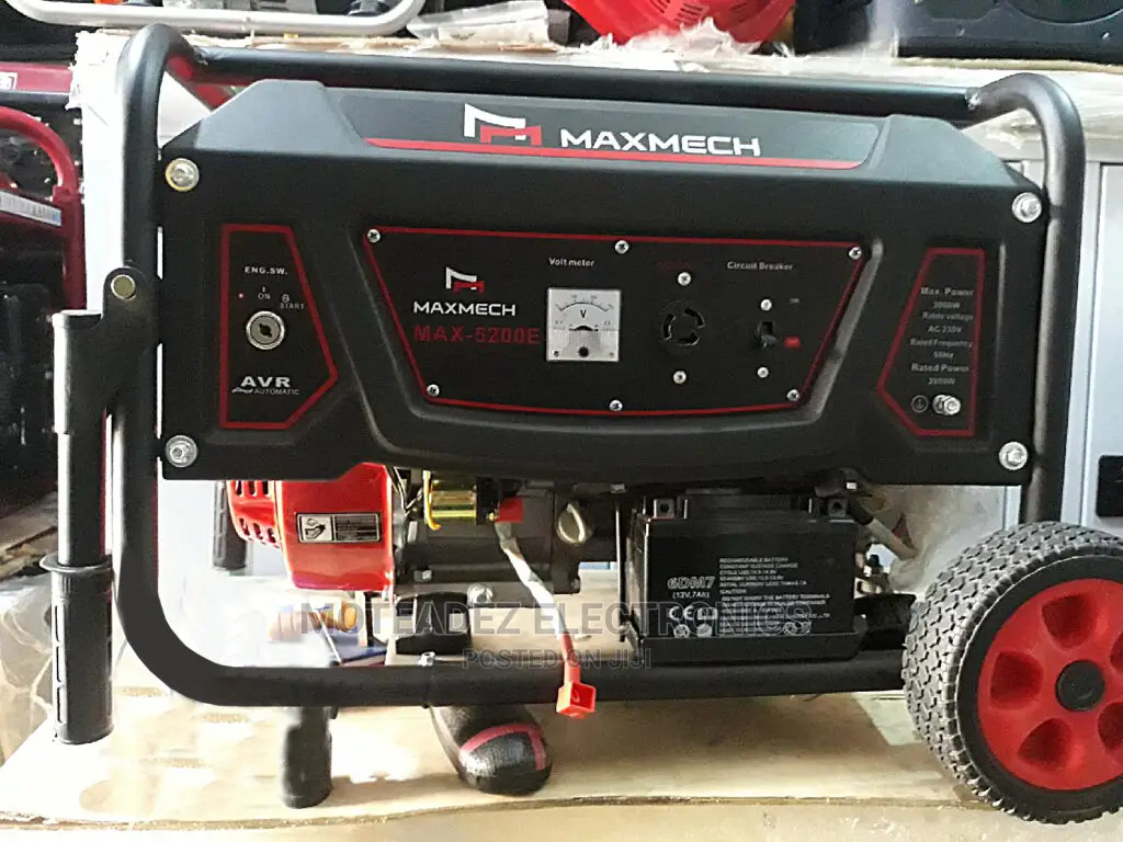 Maxmech 3.5kva 100% Copper Key Start Generator (Rwd5200e)