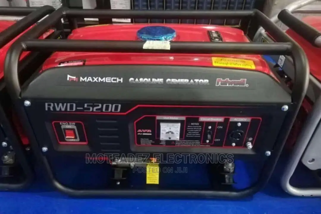Maxmech 3.5kva 100% Copper Manual Start Generator (Rwd5200)