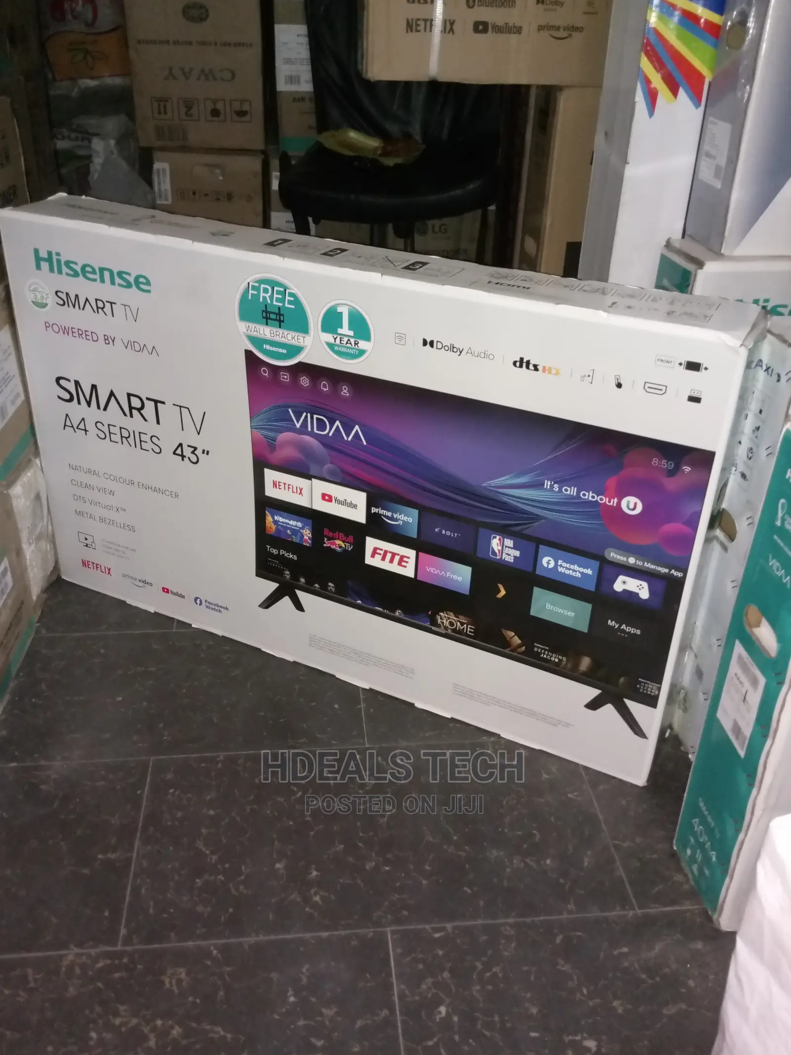 Best 43" Hisense Smart TV, A4 Series.