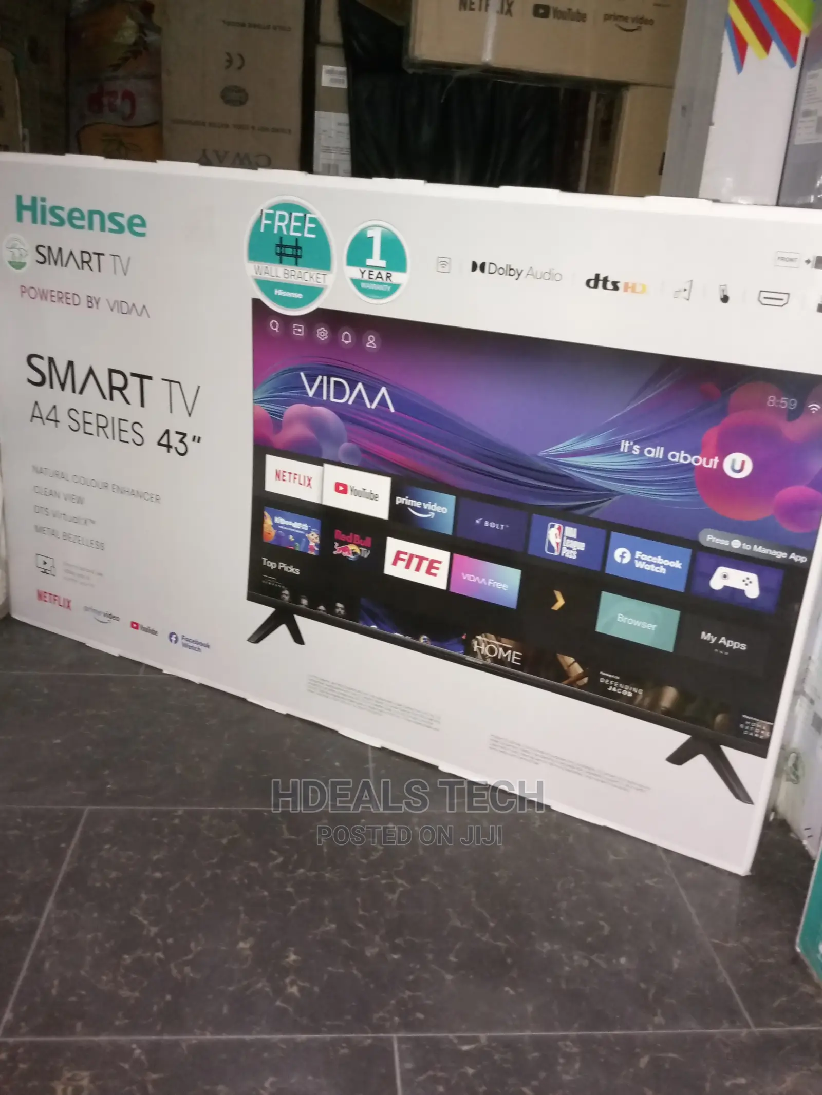 Best 43" Hisense Smart TV, A4 Series.