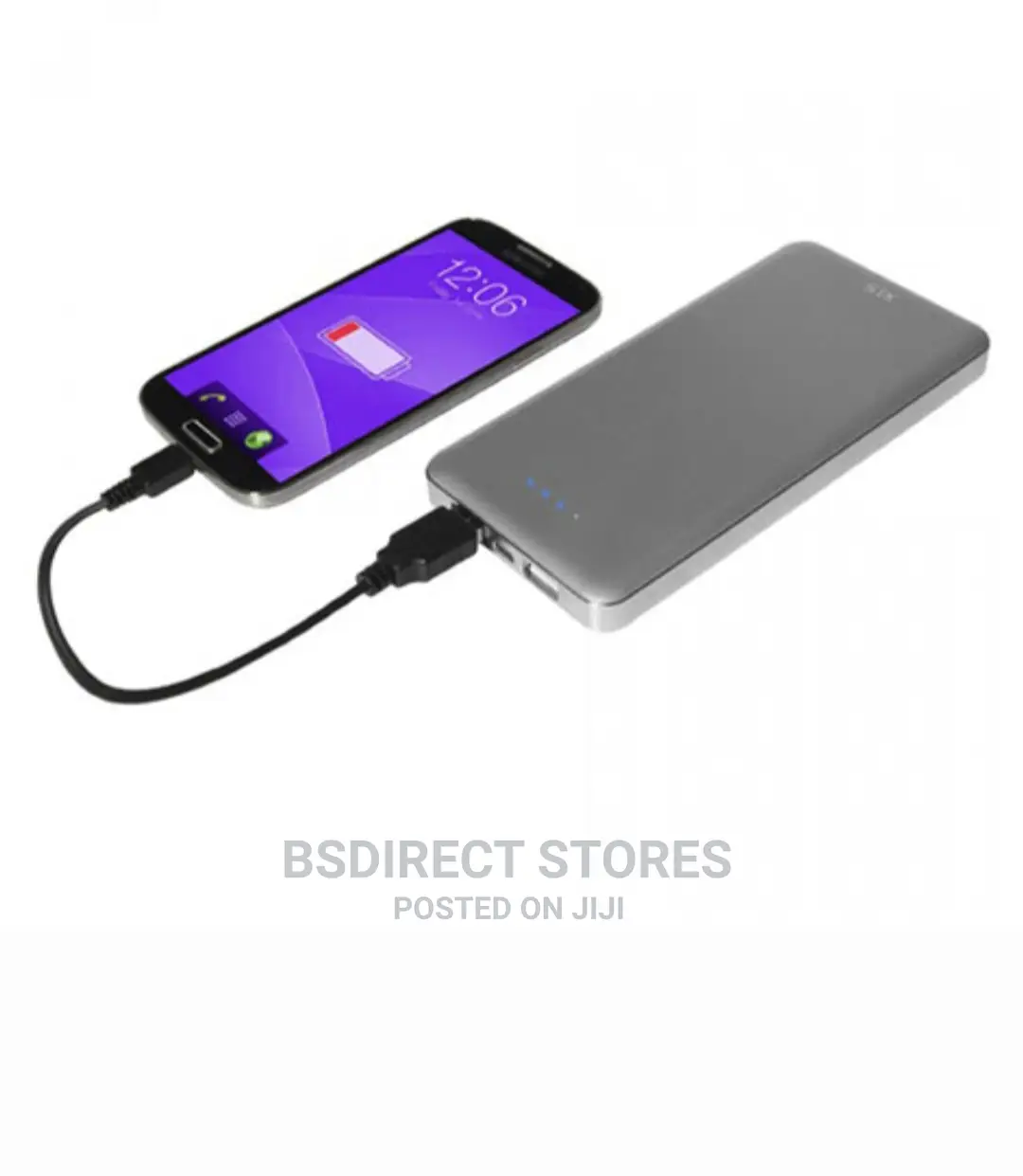 STK Universal Power Bank Dual USB 12000mah - Cool Grey
