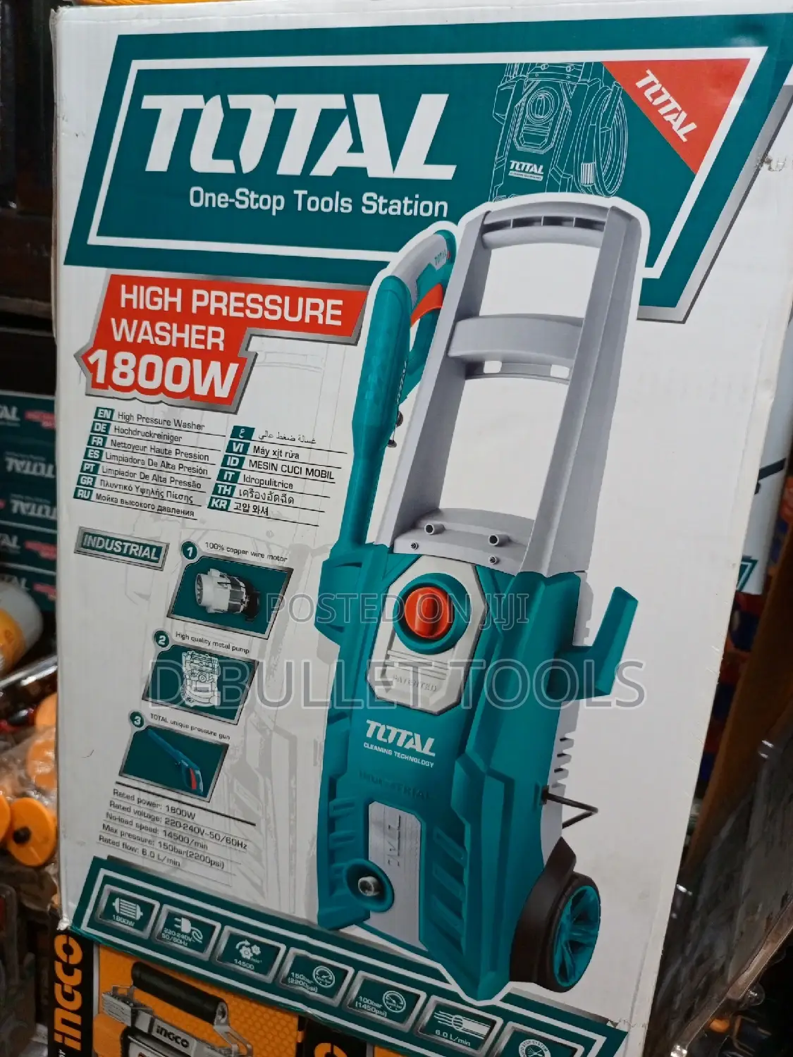 Total 1800w Pressure Washer Electric