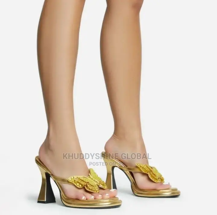 Butter Fly Woman Heel Shoes