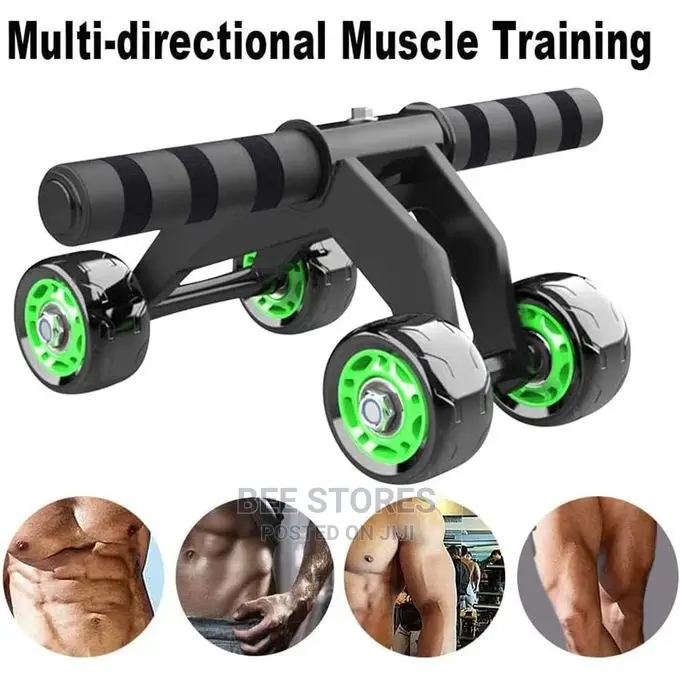 4 Wheel Roller ABS Wheel/Wheel Abdominal Exercise Roller