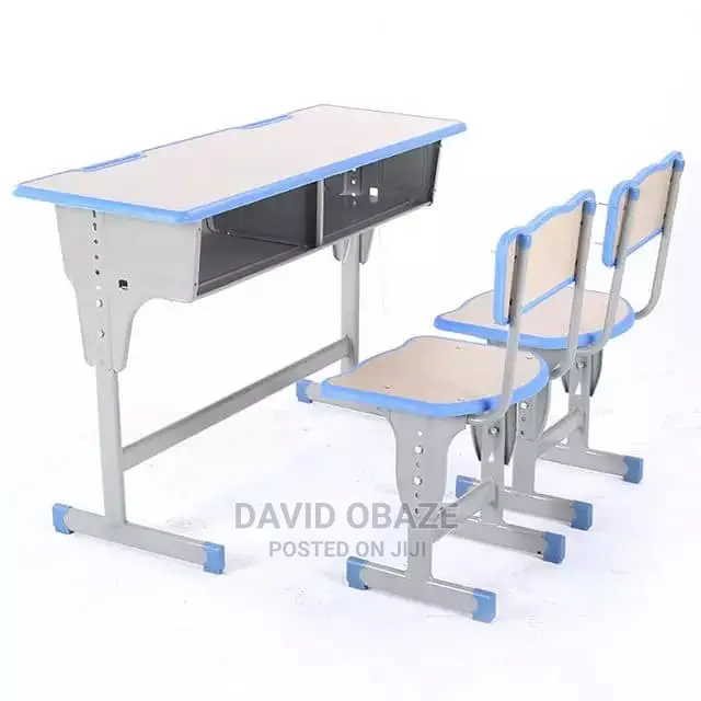 Double School Desks and Chairs