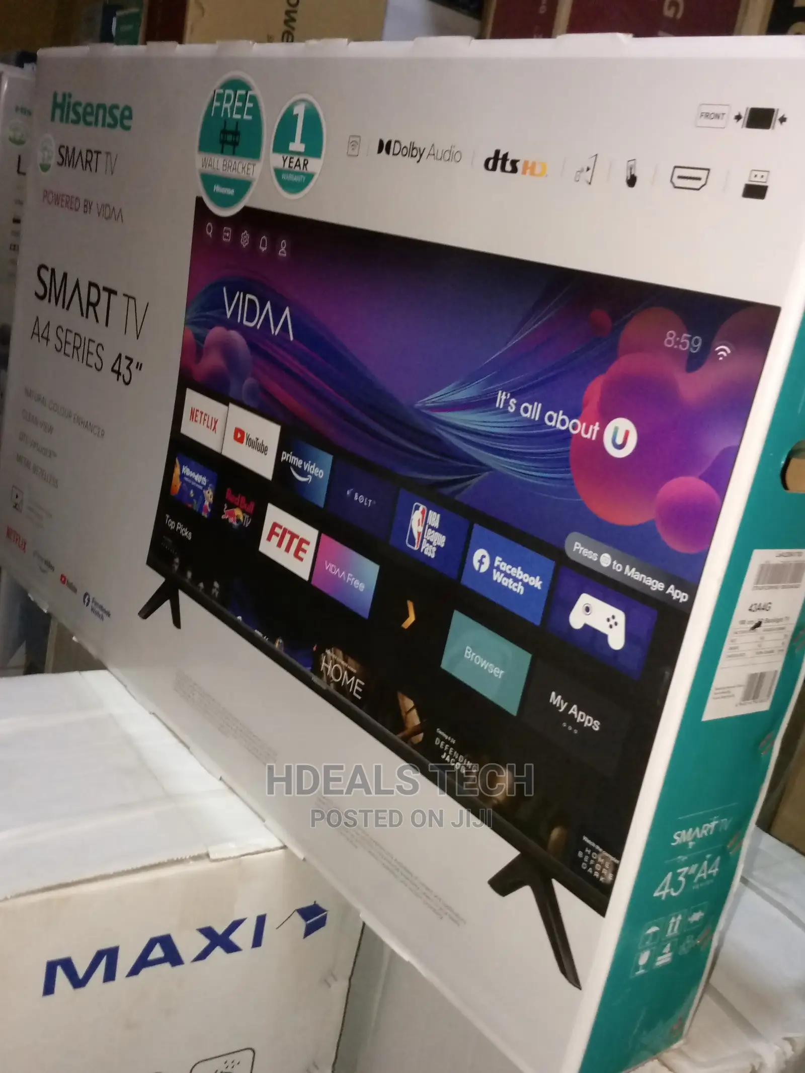 Oringinal 43" Hisense Smart TV, 43B5100H.