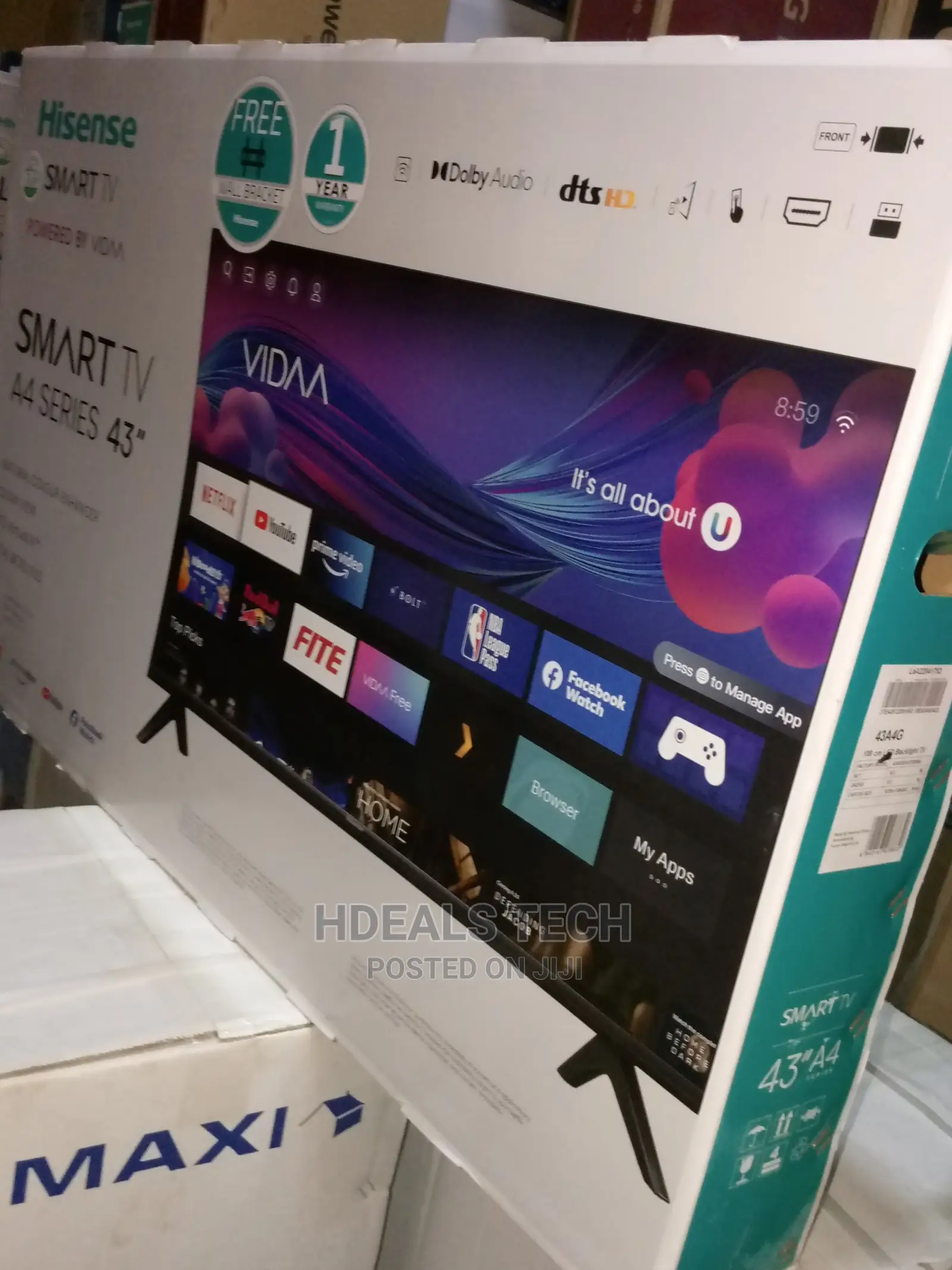 Oringinal 43" Hisense Smart TV, 43B5100H.