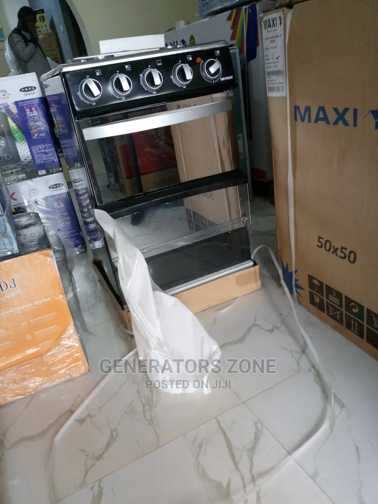 Skyrun 4 Phases Cooker 3 Gas Cooker,1 Electric| GCS-3g1e/X
