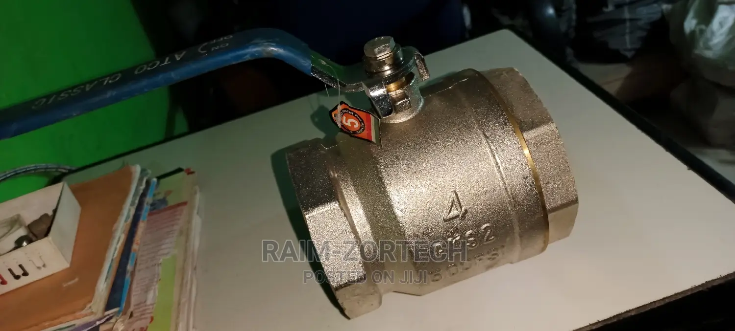 4" Brass, Chrome Pleated Ball Valve