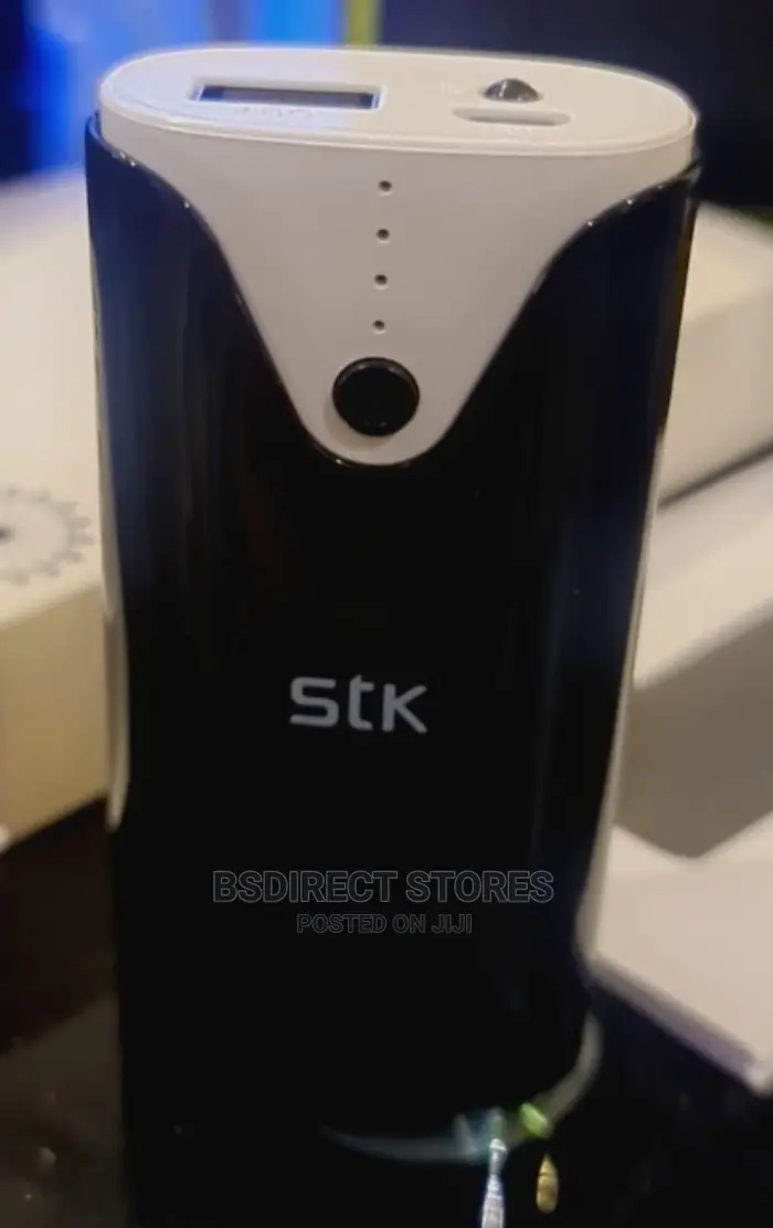 STK Power Bank 4000mah Black With in Built Flash Light