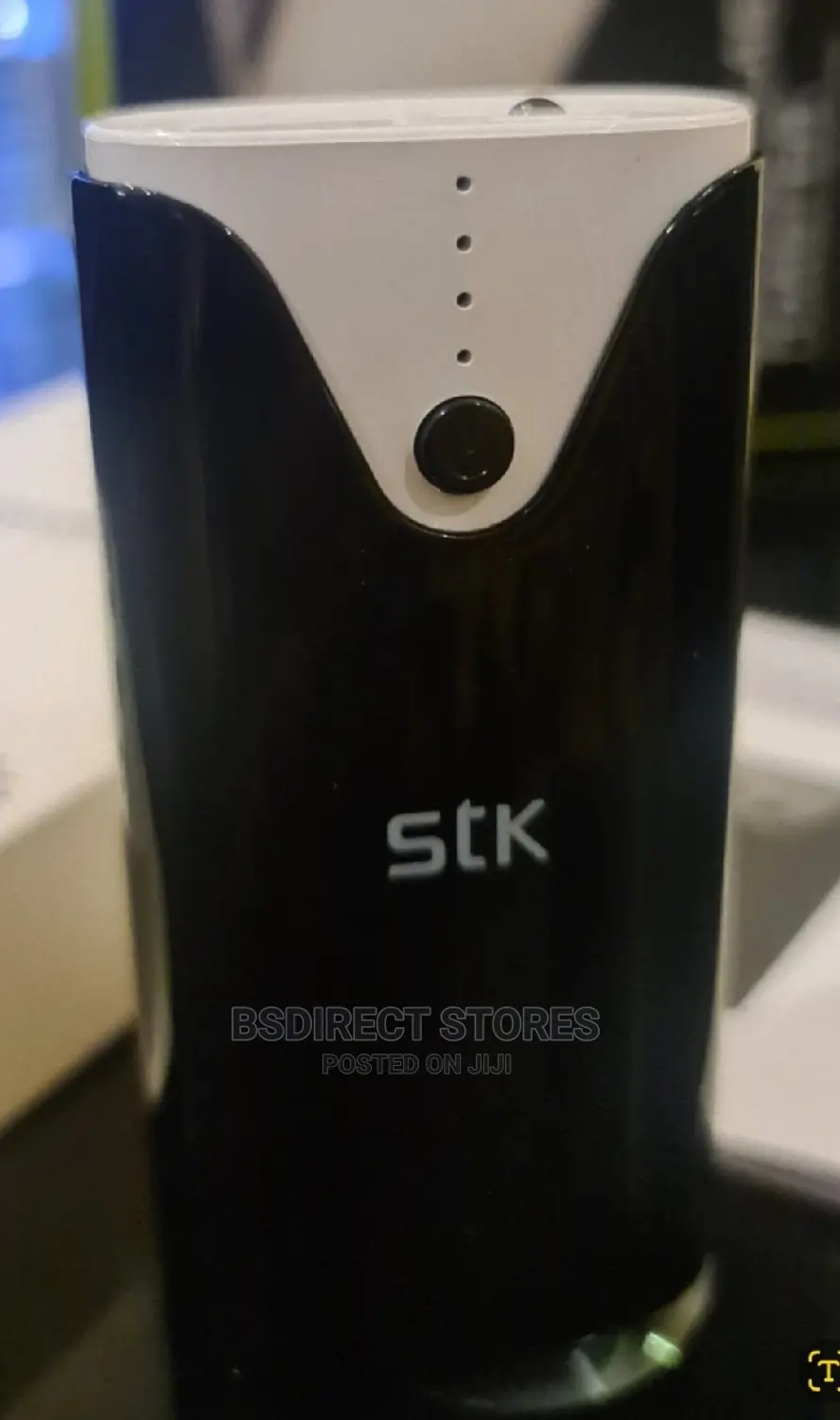 STK Power Bank 4000mah Black With in Built Flash Light