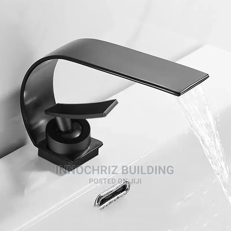 Black Basin Mixer Tap (5467G)