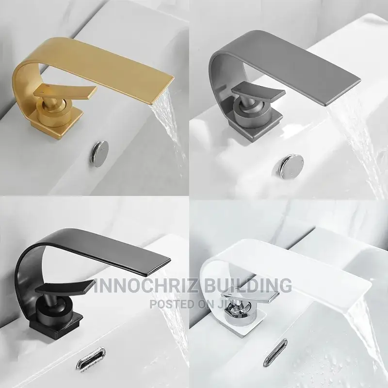 Black Basin Mixer Tap (5467G)