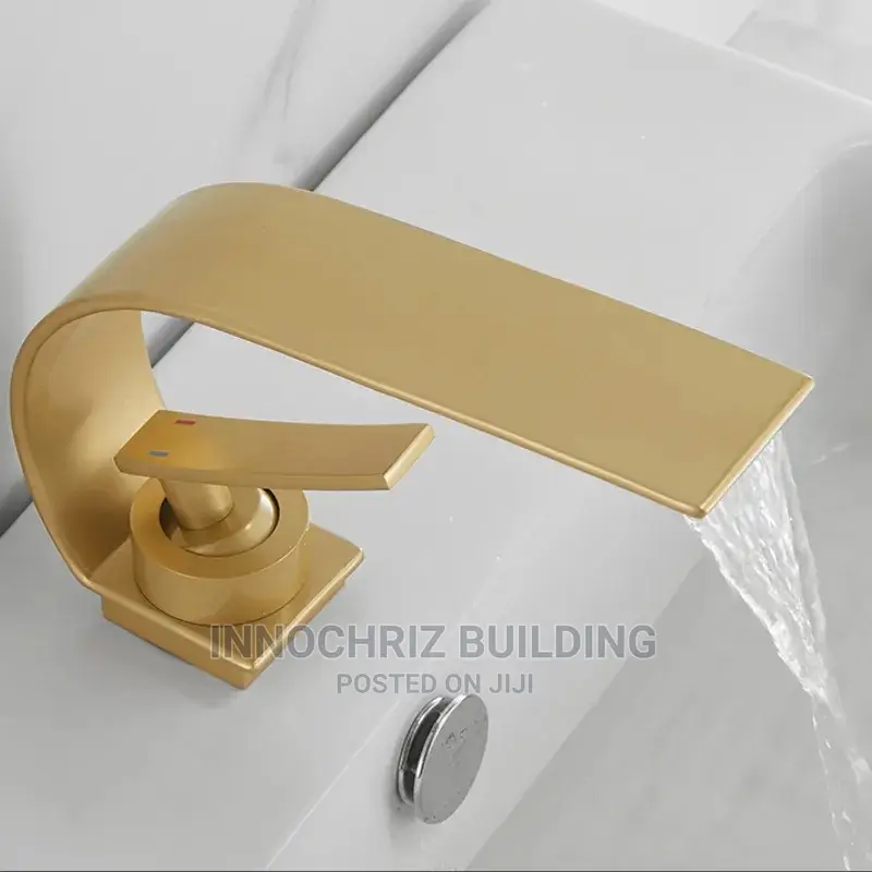 Gold Waterfall Mixer Tap (5792J)