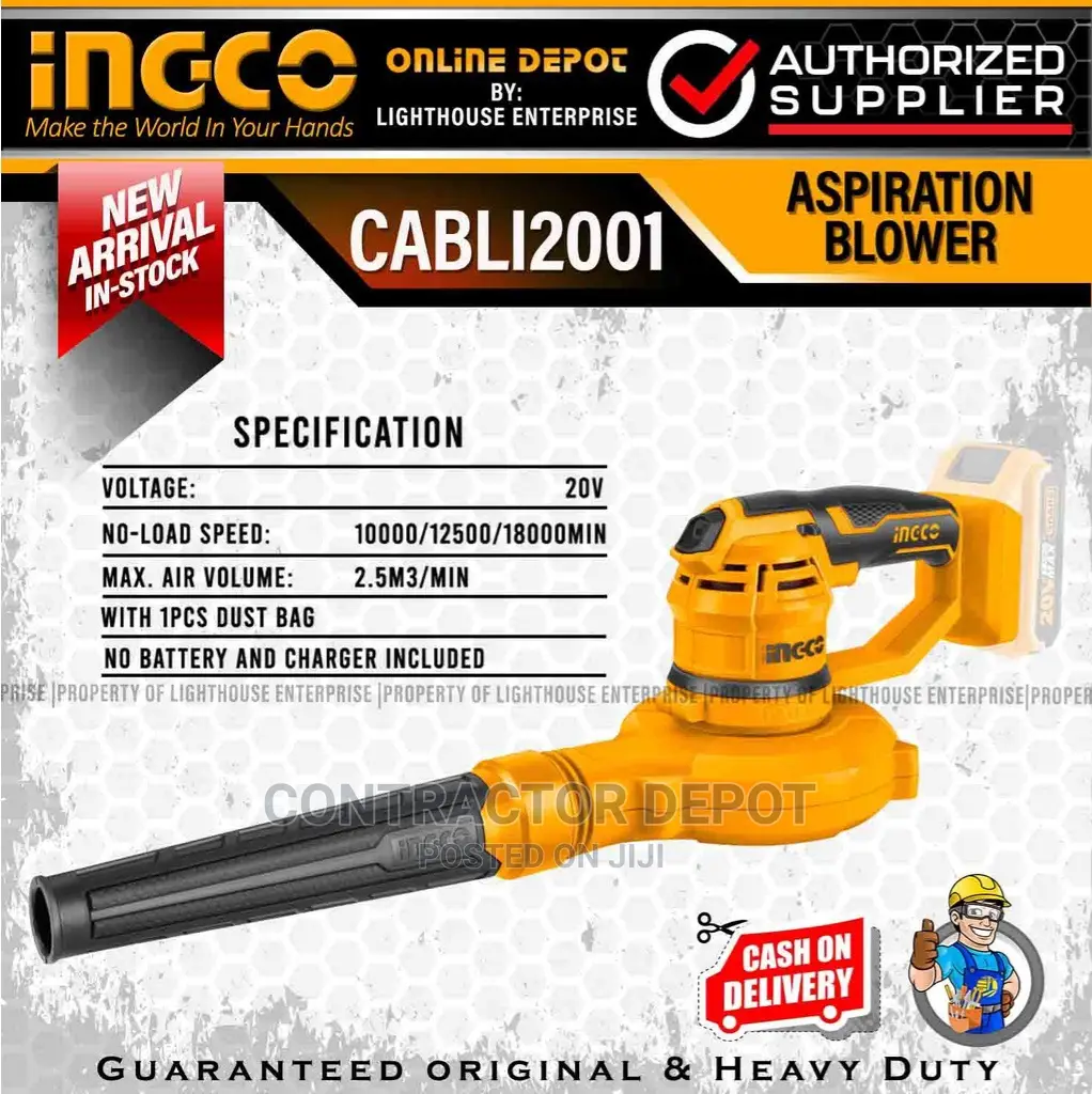 INGCO P20S Power Tools 20V Lithium-Ion Aspirator Blower CABL