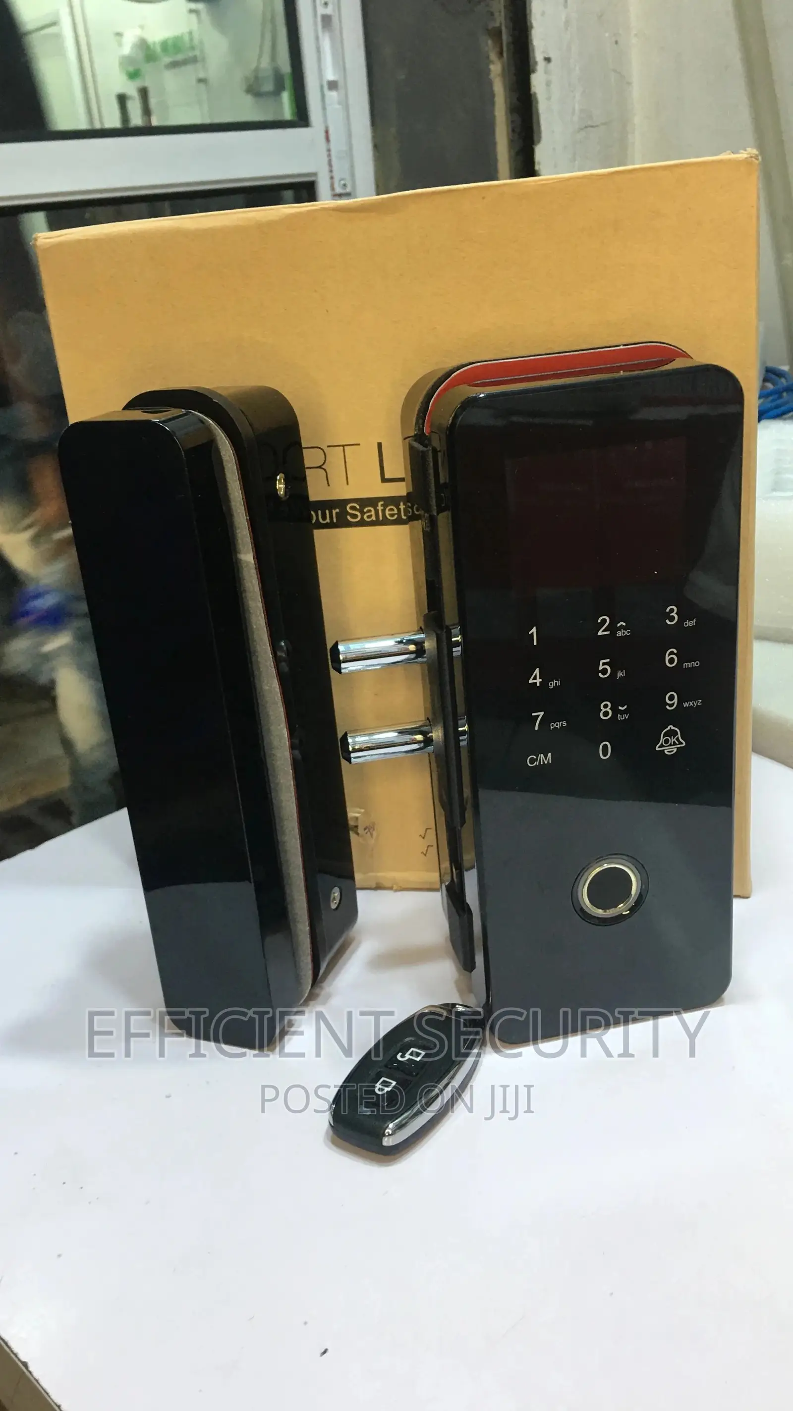 Smart Glass Door Lock Without Drilling Fingerprint Lock