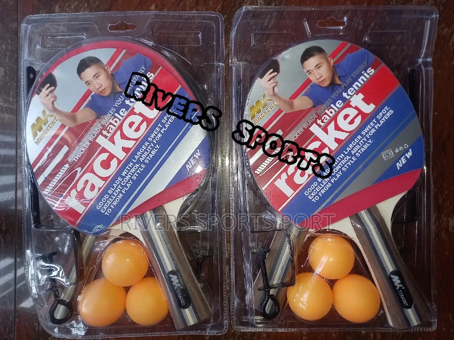 Mingkewei Quality Table Tennis Bat/Racket Set With Net Post