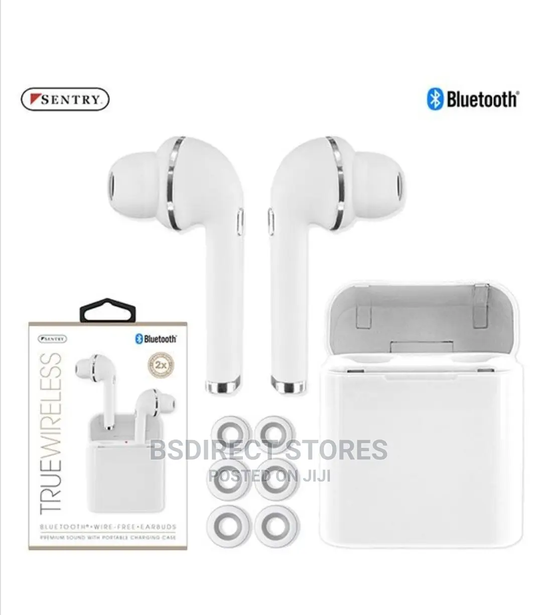 Sentry BT979 True Wireless Bluetooth Earbuds W/Charging Case