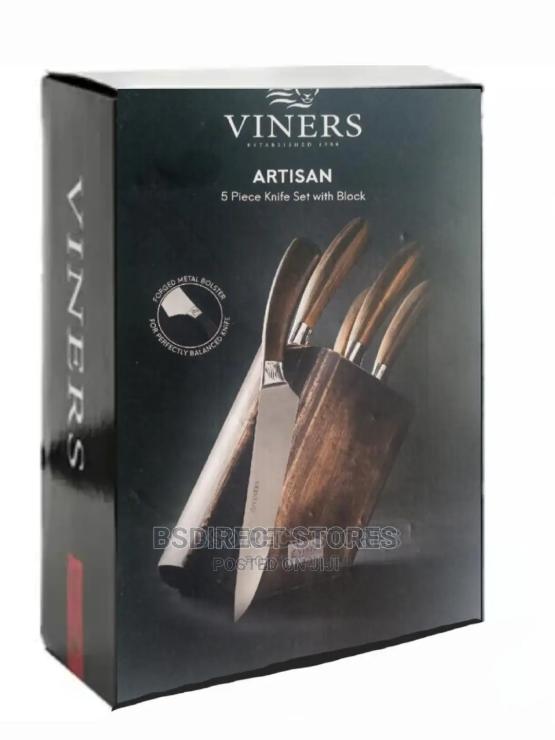 Viners Artisan Professional Chef 5piece Knife Set With Block