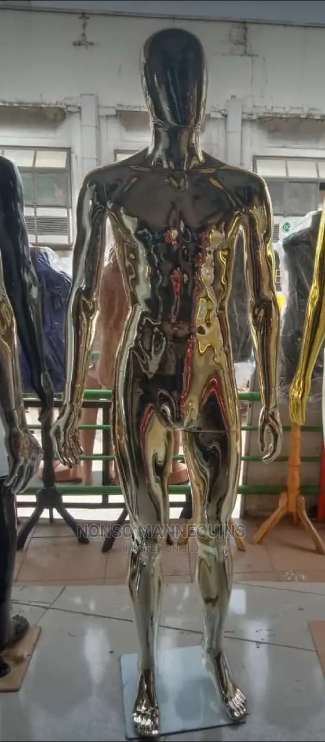 Silver Chrome Male Display Mannequin