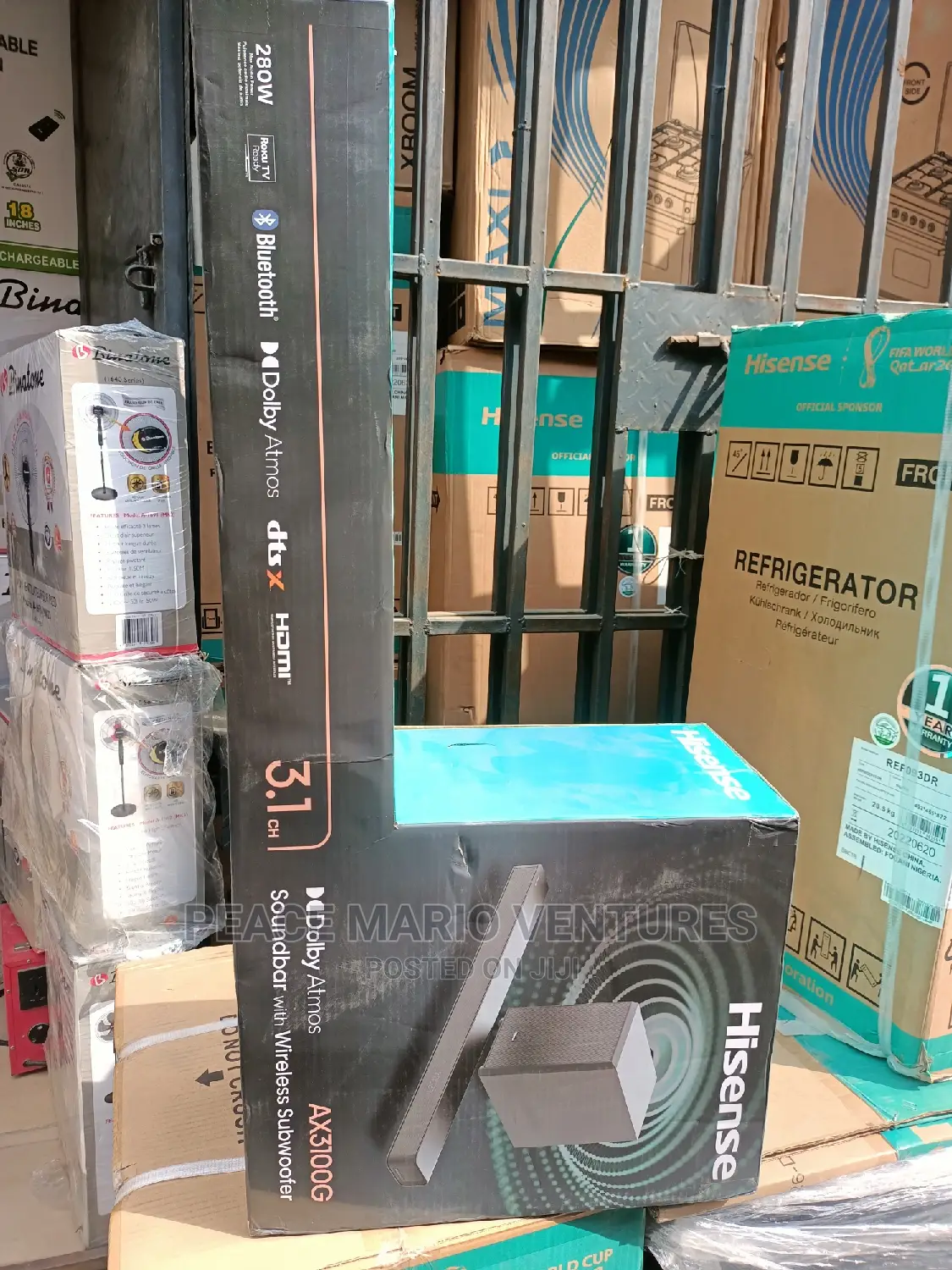Original Hisense 280watts Soundbar 3.1 With 2years Warra