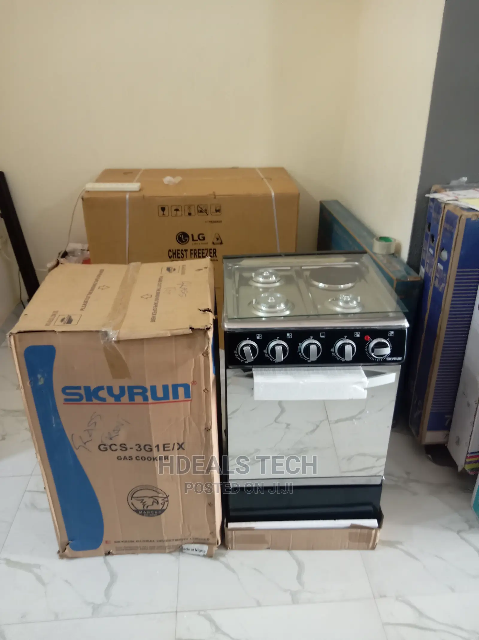 Skyrun Electric/Gas Cooker, GCS-3G1E/X.