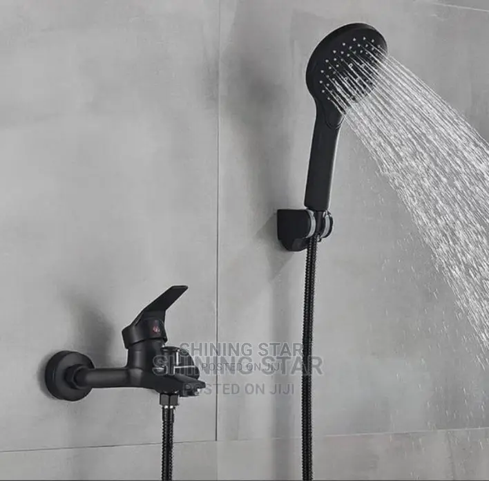 Black Luxury Bath Tub Mixer Set