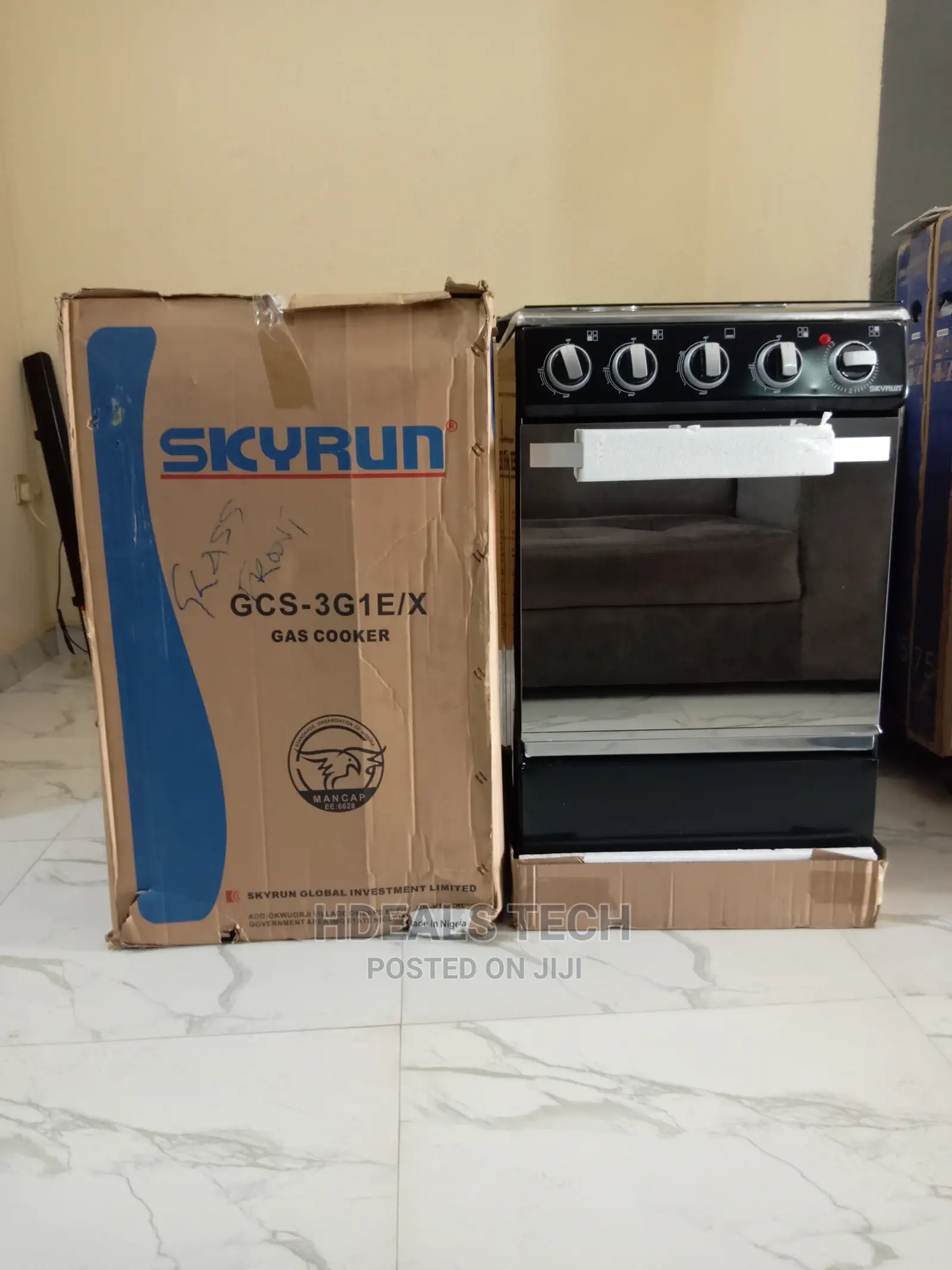 New Skyrun Electric/Gas Cooker, GCS-3G1E/X.