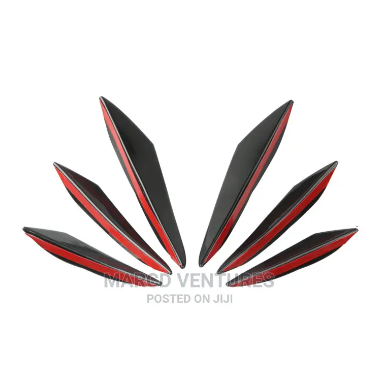 6pcs Of Carbon Fiber Knife Bumper Hood Modifications