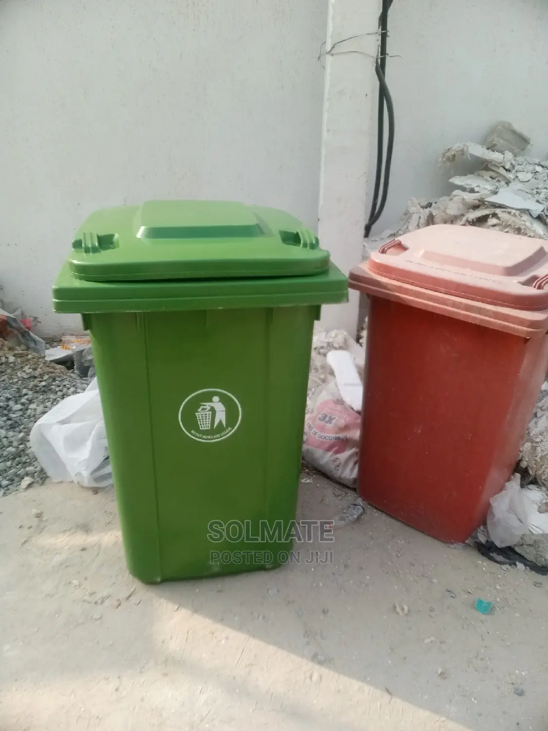 360 Litre Wheelie Bin With 2 Rubber Tyres