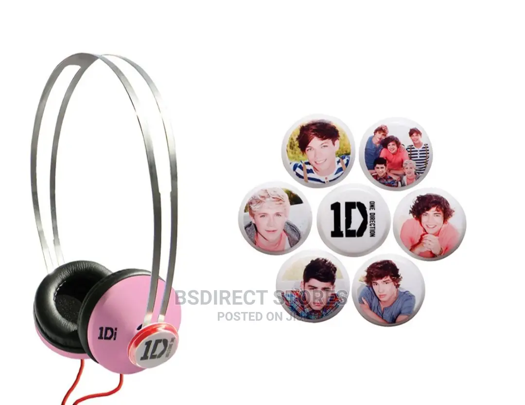One Direction Signature Headphones Interchangeable Snap Caps