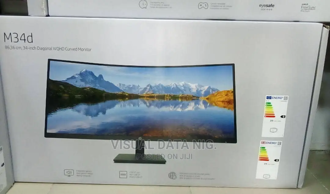 HP 34-Inch Diagonal WQHD Curved Monitor