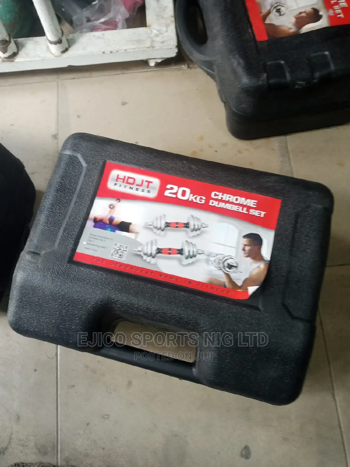 Portable 20kg Dumbbells With Spinlock Bar.