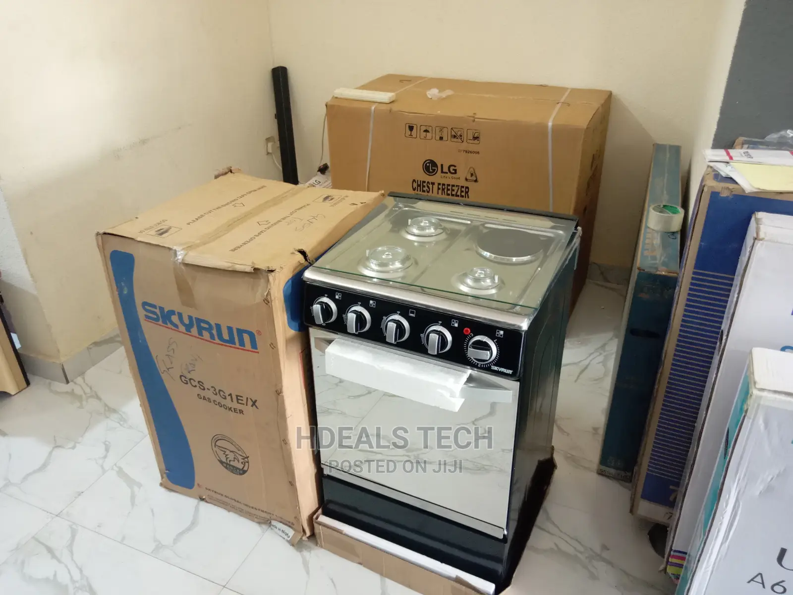 New Skyrun 50x20mm Electric Gas Cooker, GCS-3g1e/X.