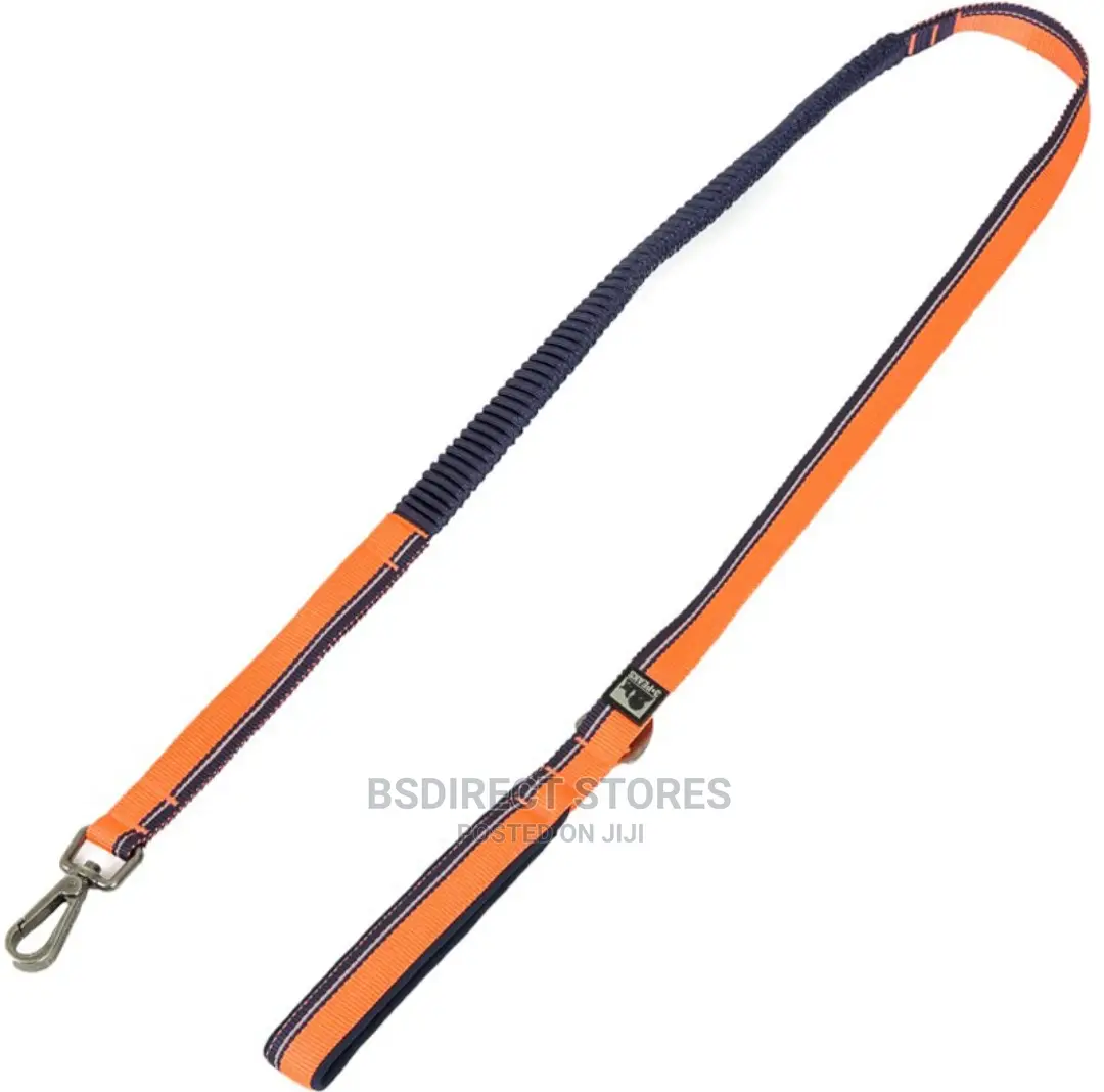 Pets at Home 3 Peaks Bungee Dog Lead Navy Orange Large